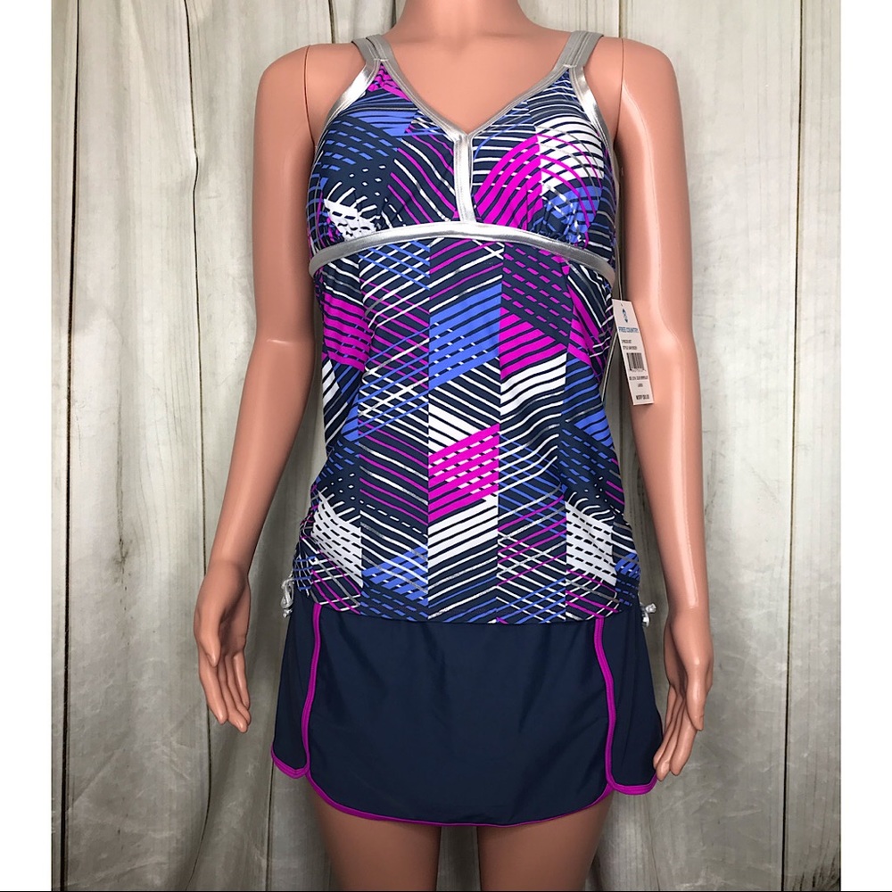 NWT Free Country Women’s 2 Piece Swim Suit Tankini